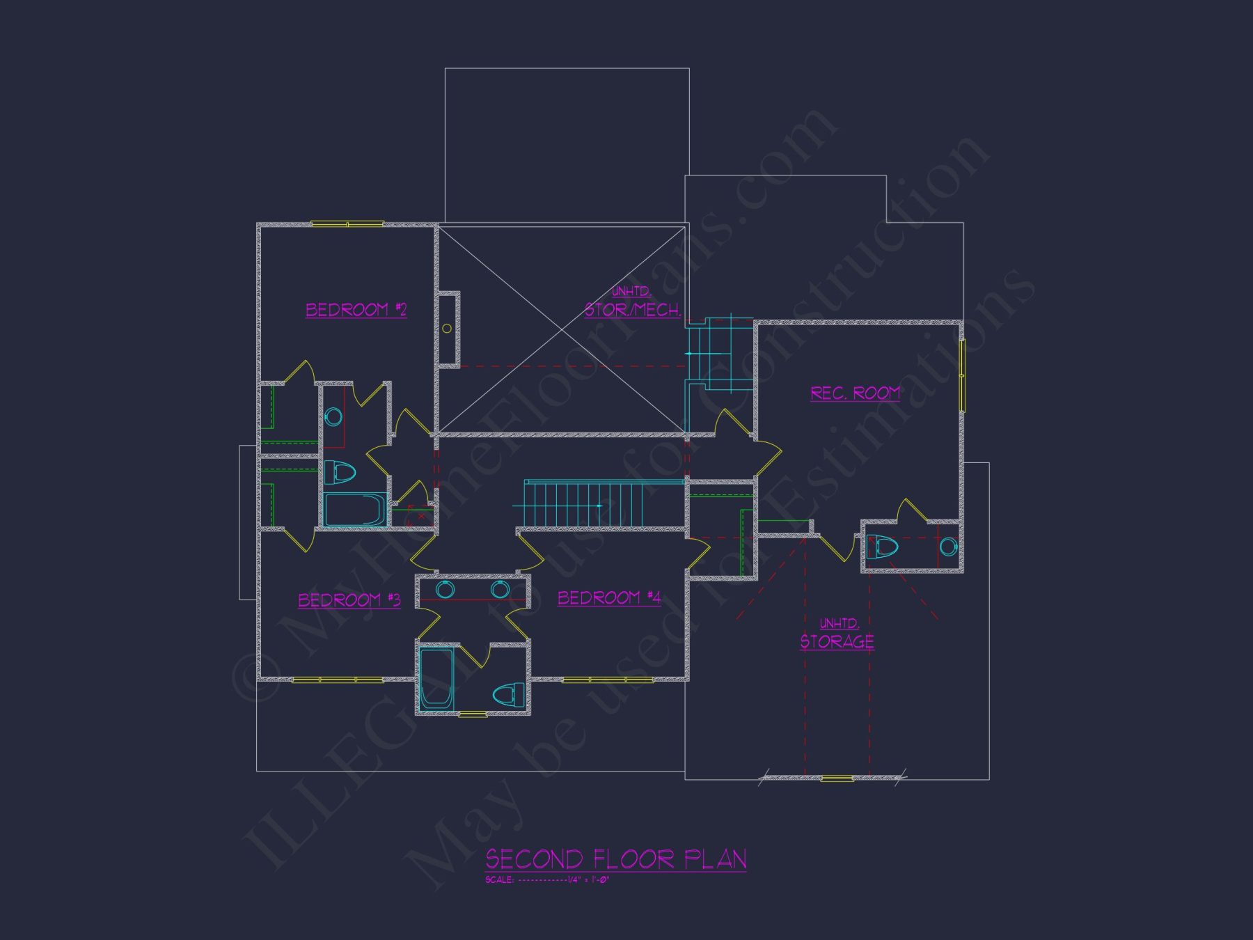 Beautiful Traditional house Floor Plan with CAD Designs