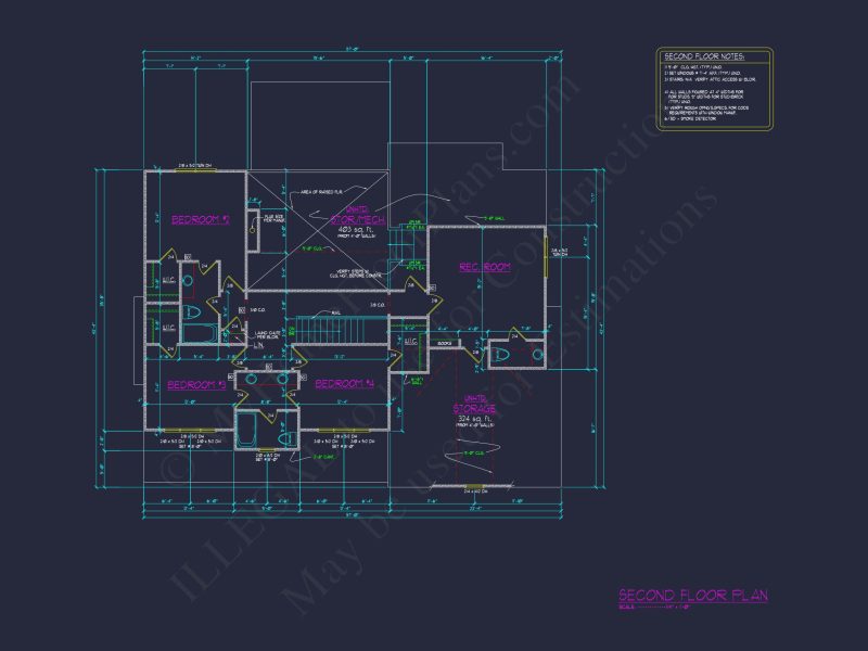 Beautiful Traditional house Floor Plan with CAD Designs