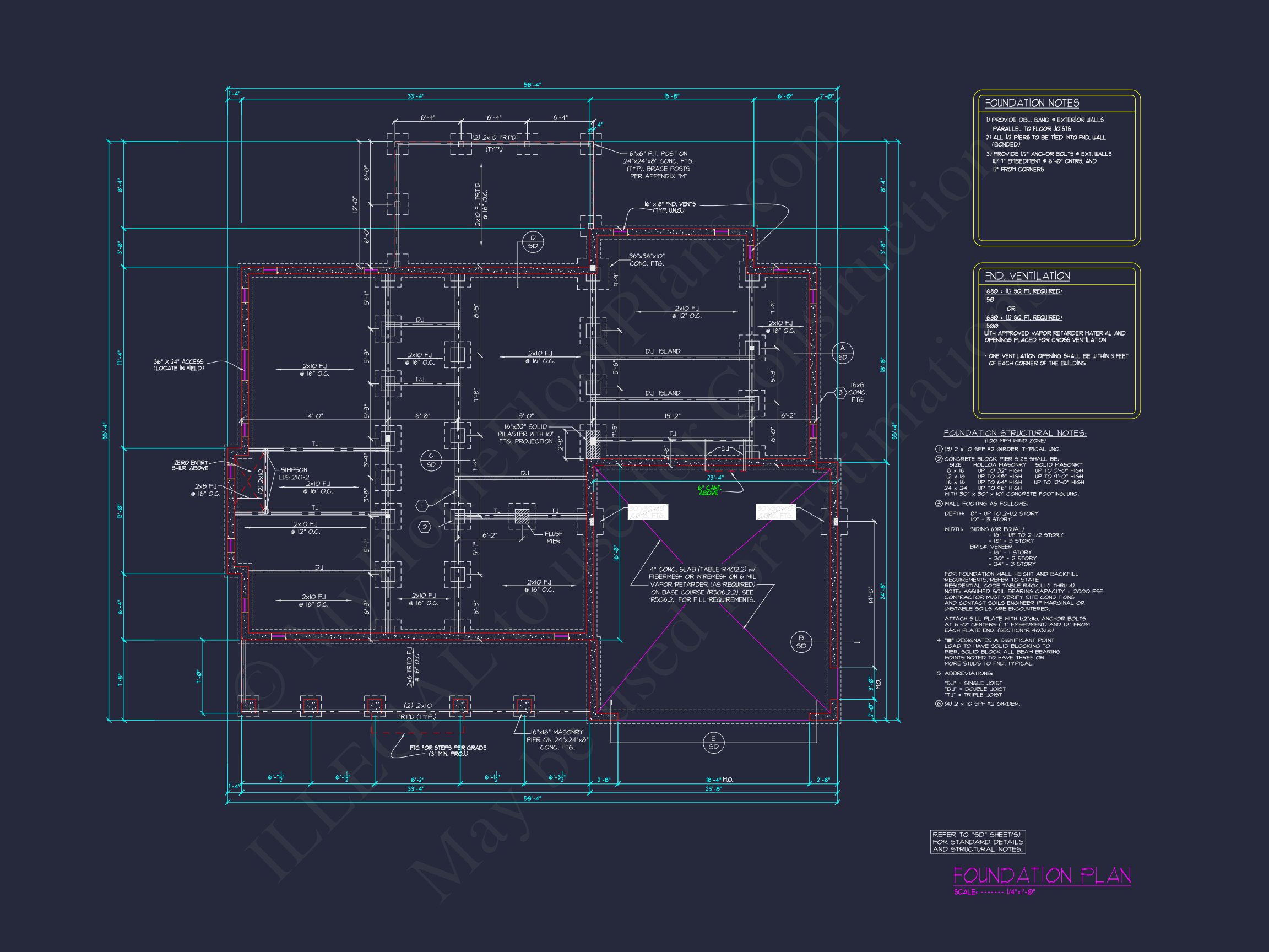 Beautiful Traditional Home Floor Plan with CAD Designs