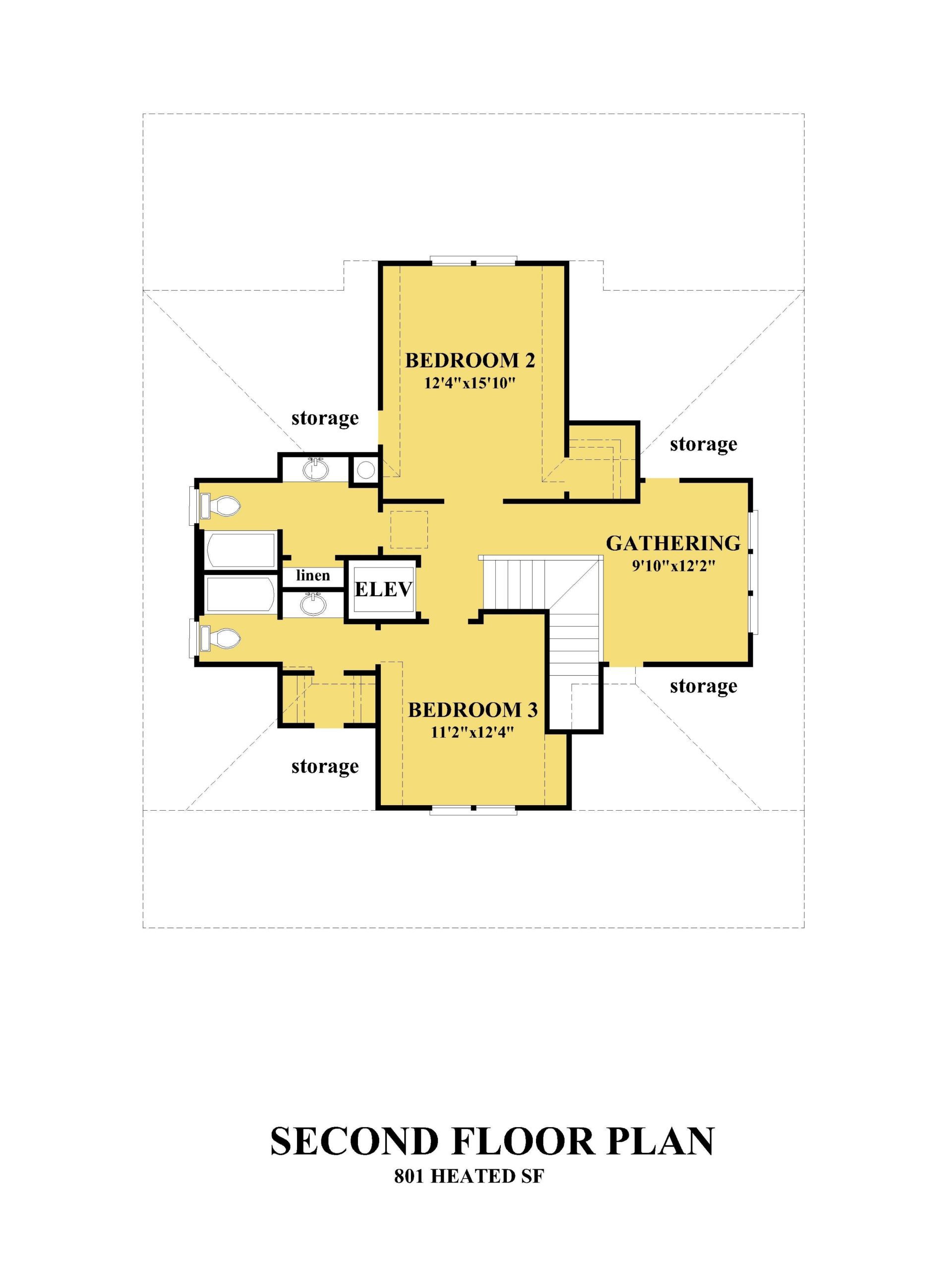 Beautiful Two-Story house Floor Plan with Modern Coastal Designs