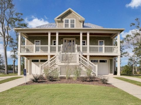 Beautiful Two-Story house Floor Plan with Modern Coastal Designs