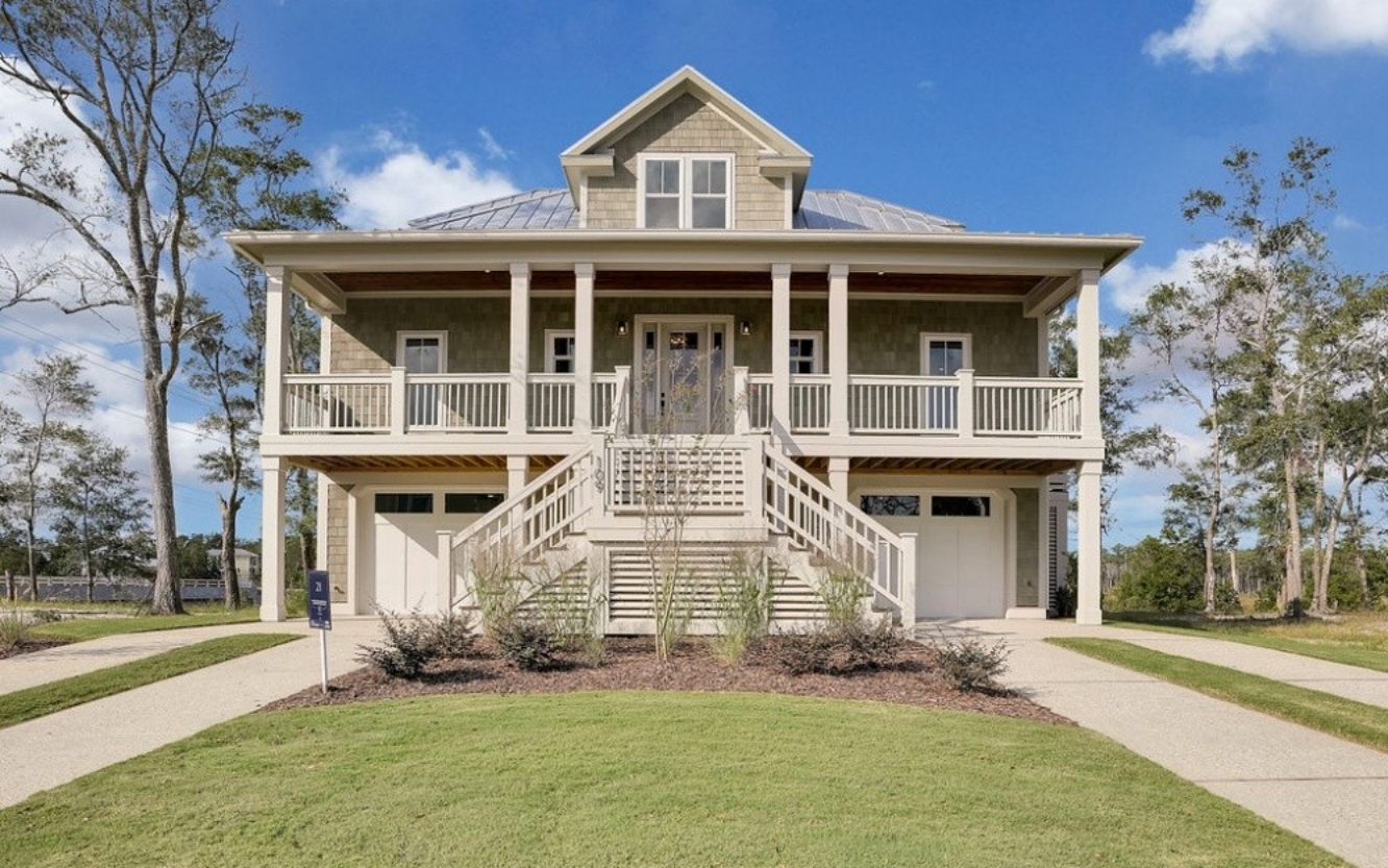 Beautiful Two-Story Home Floor Plan with Modern Coastal Designs