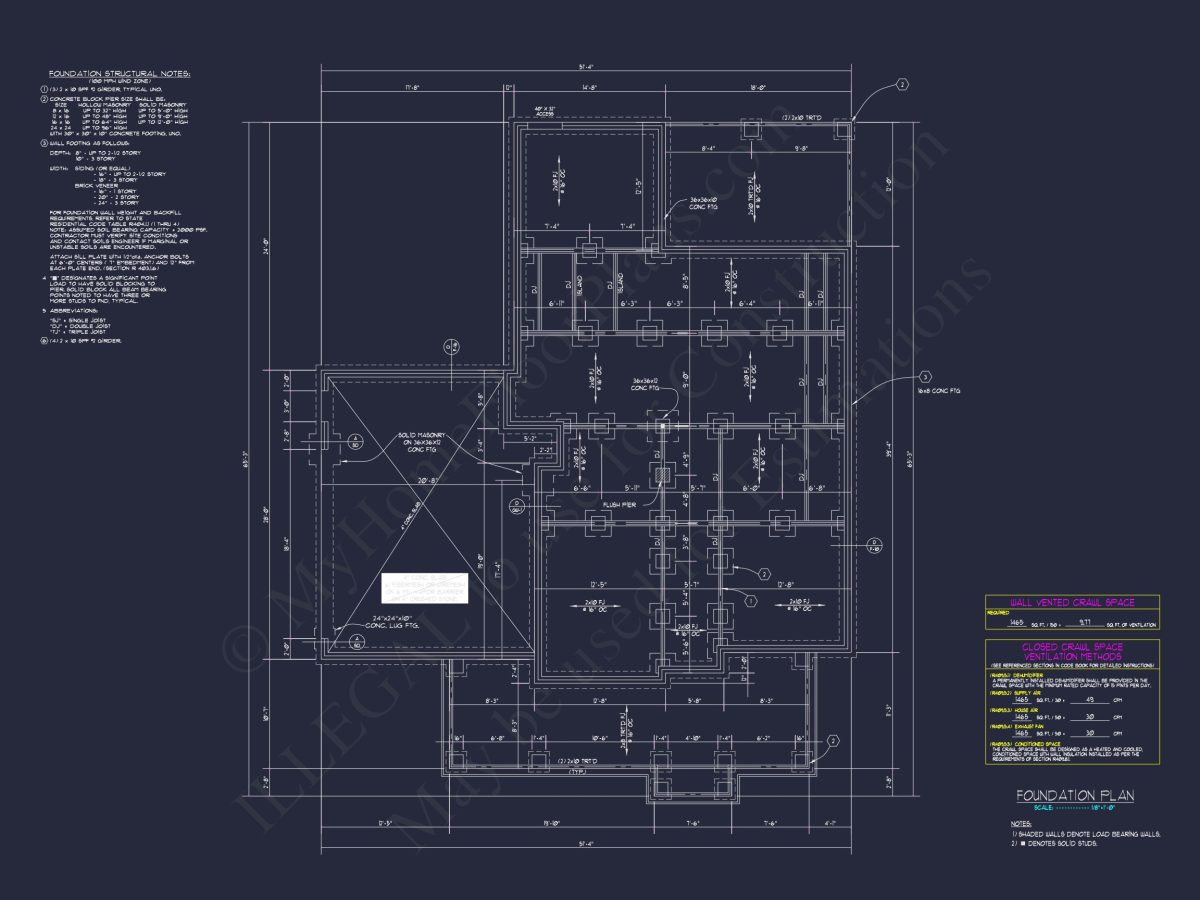 Beautiful Two-Story house Plan with 3 Beds, Garage, and CAD Designs