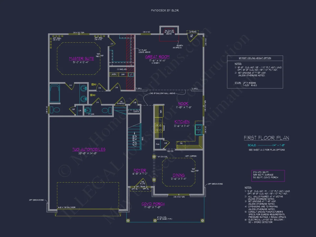 Beautiful Two-Story house Plan with CAD Designs and Floor Plans