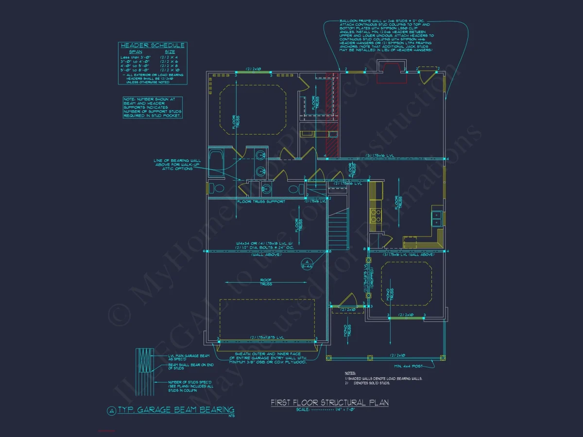 Beautiful Two-Story house Plan with CAD Designs and Floor Plans