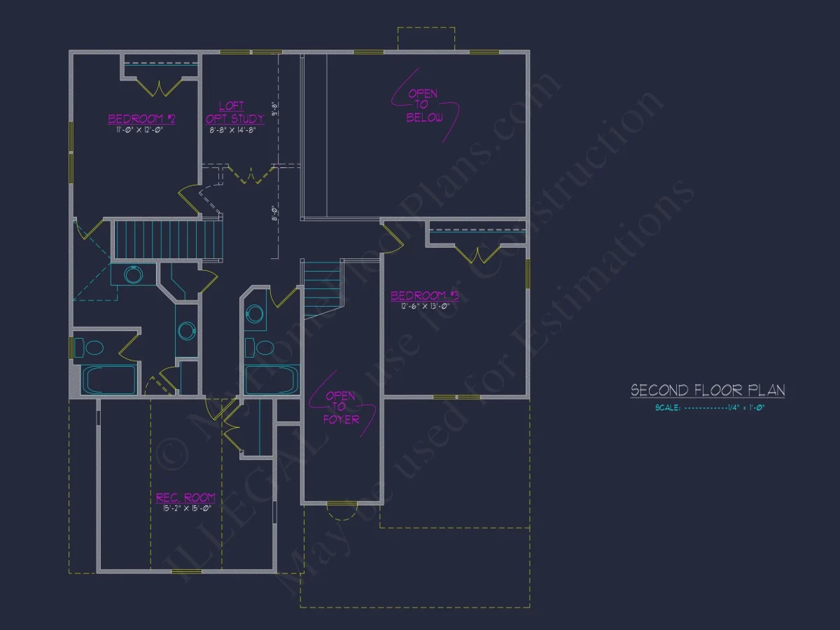 Beautiful Two-Story house Plan with CAD Designs and Floor Plans