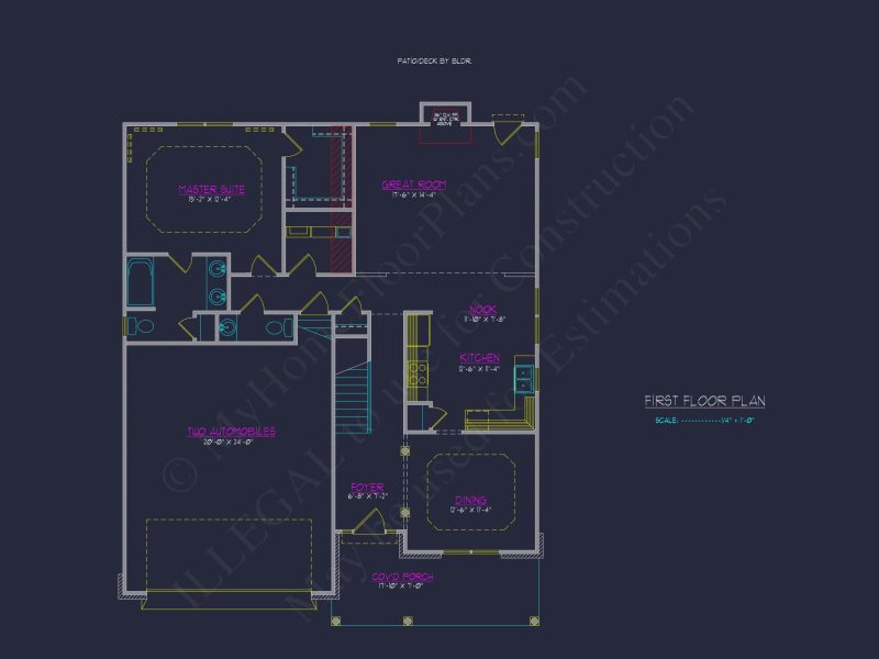 Beautiful Two-Story house Plan with CAD Designs and Floor Plans