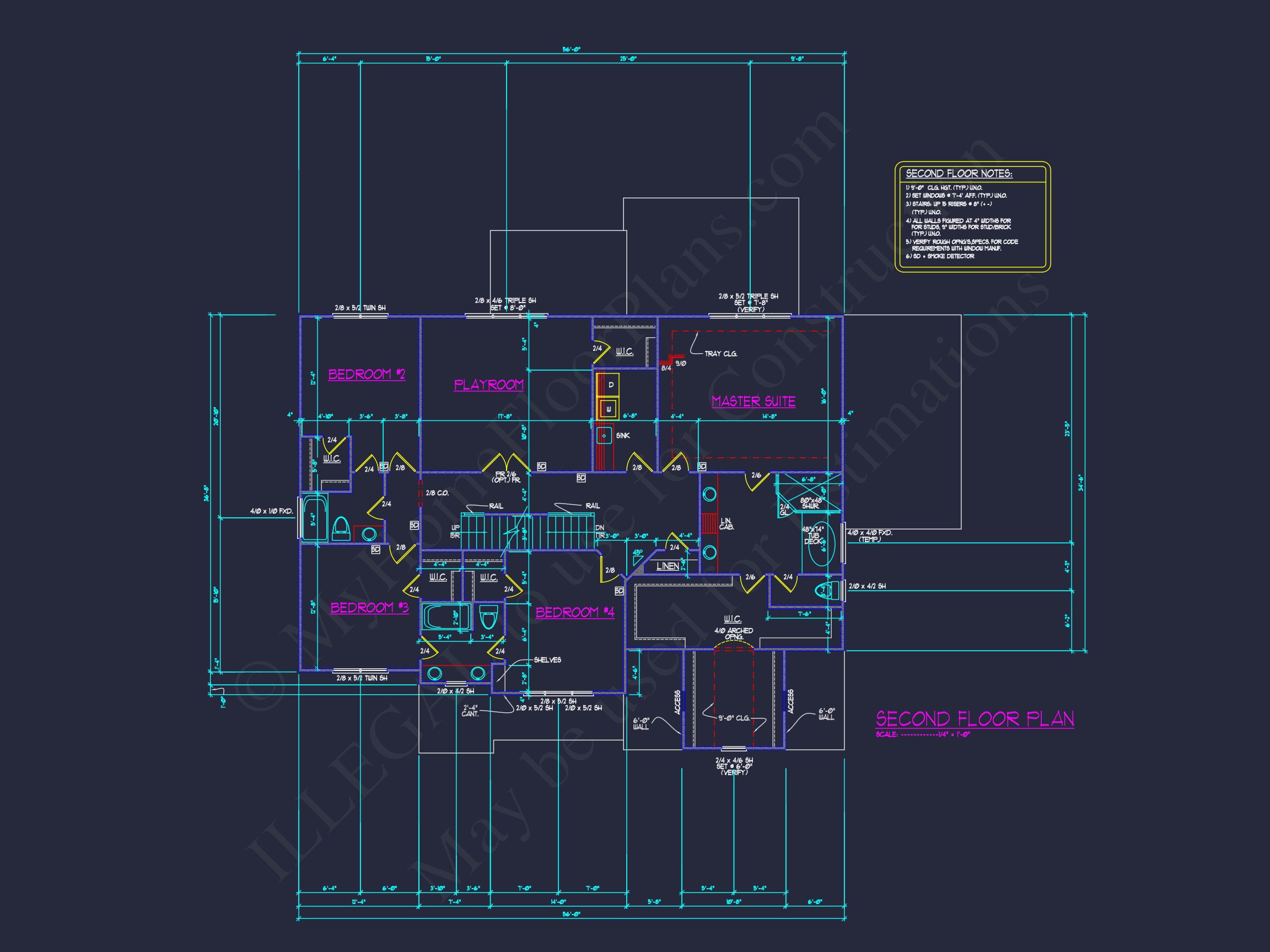 Blueprint house Floor Plan Designs With CAD Architecture