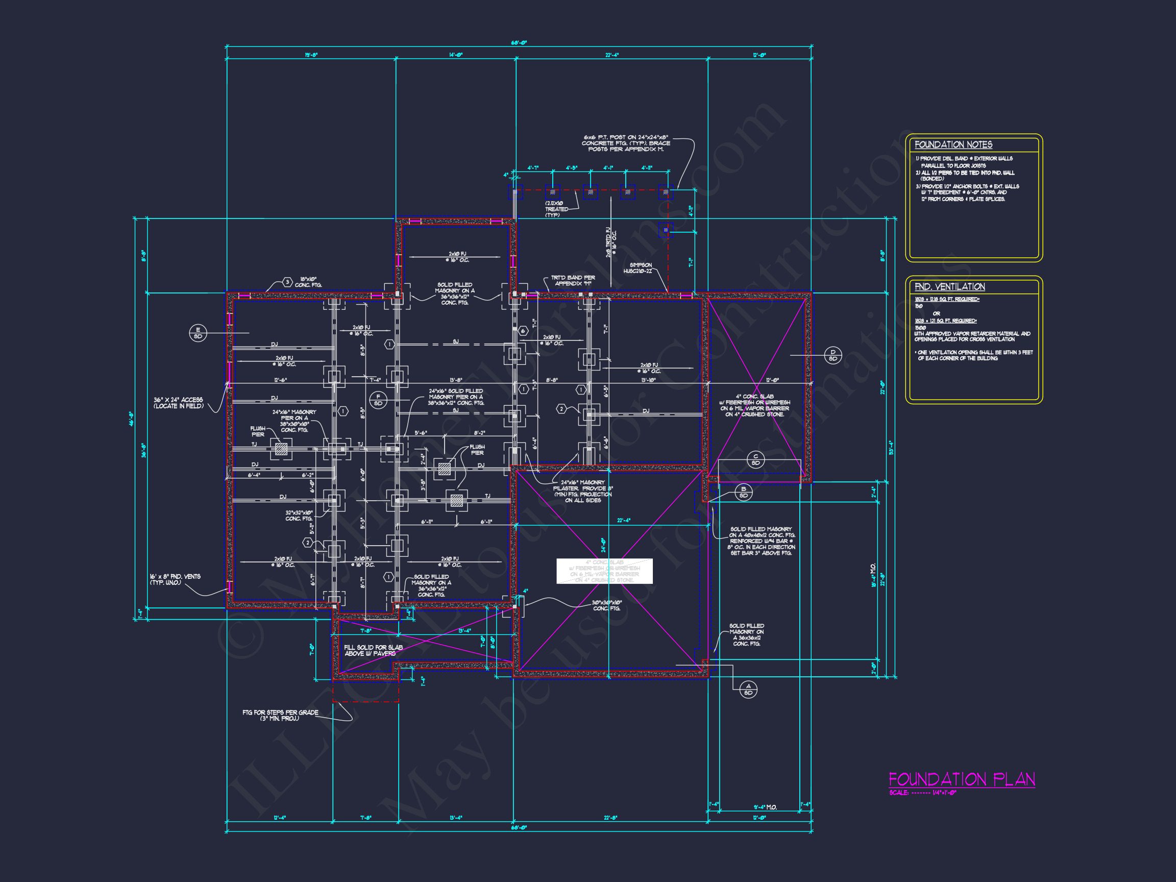 Blueprint house Floor Plan Designs With CAD Architecture