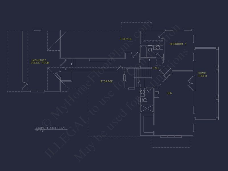 Bright Beach house Plan with Detailed Blueprint Design
