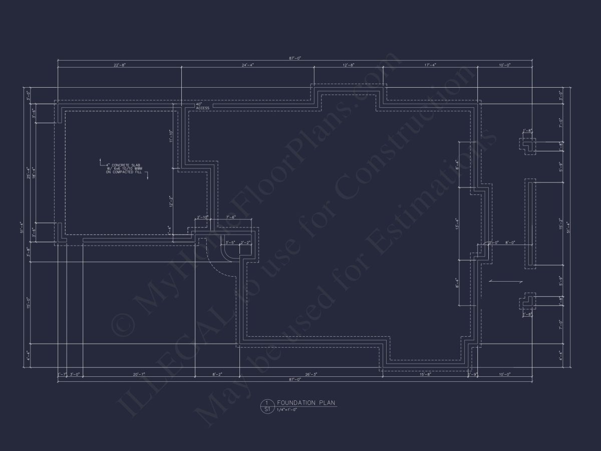 Bright Beach house Plan with Detailed Blueprint Design