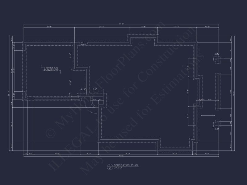 Bright Beach house Plan with Detailed Blueprint Design