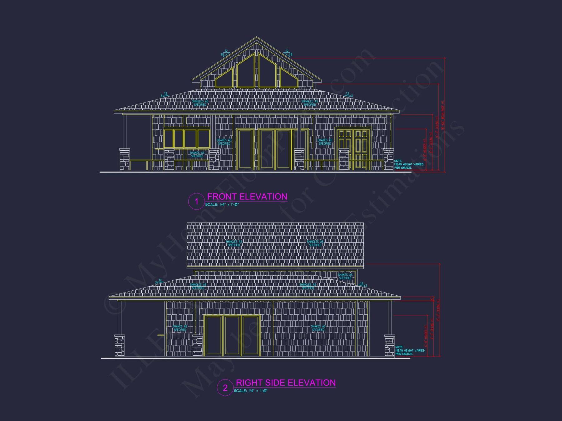 Cabin Pool House Plan - 743 Sq Ft - 1 Bed, 1 Bath - CAD, Floor Plans, & Blueprints