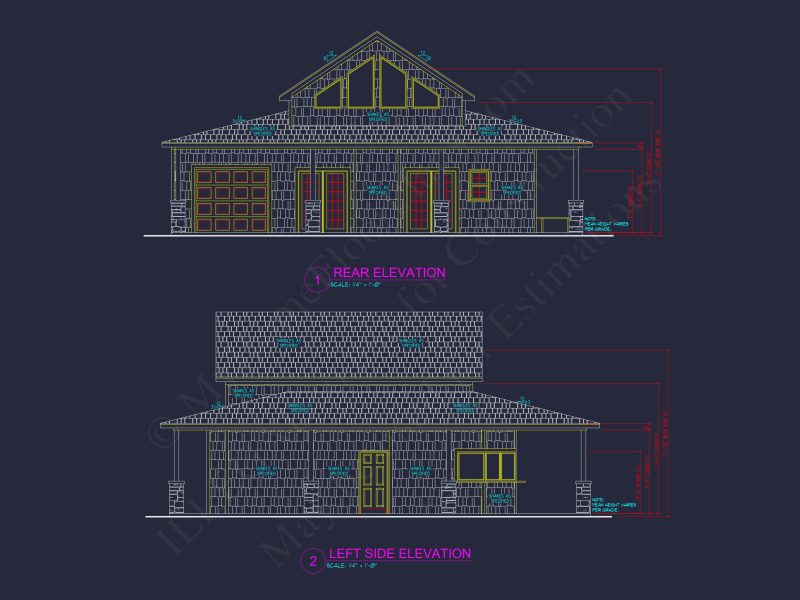 Cabin Pool House Plan - 743 Sq Ft - 1 Bed, 1 Bath - CAD, Floor Plans, & Blueprints