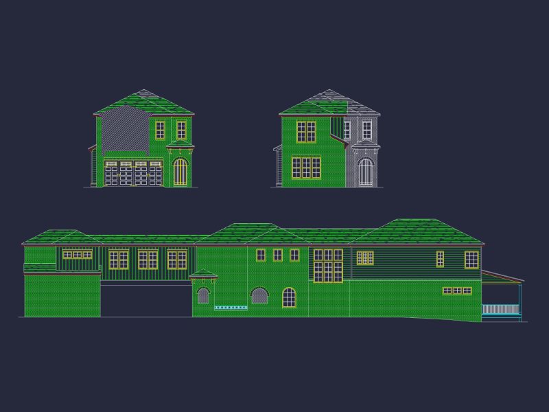 Charleston-Inspired house Plan with Detailed Floor Designs