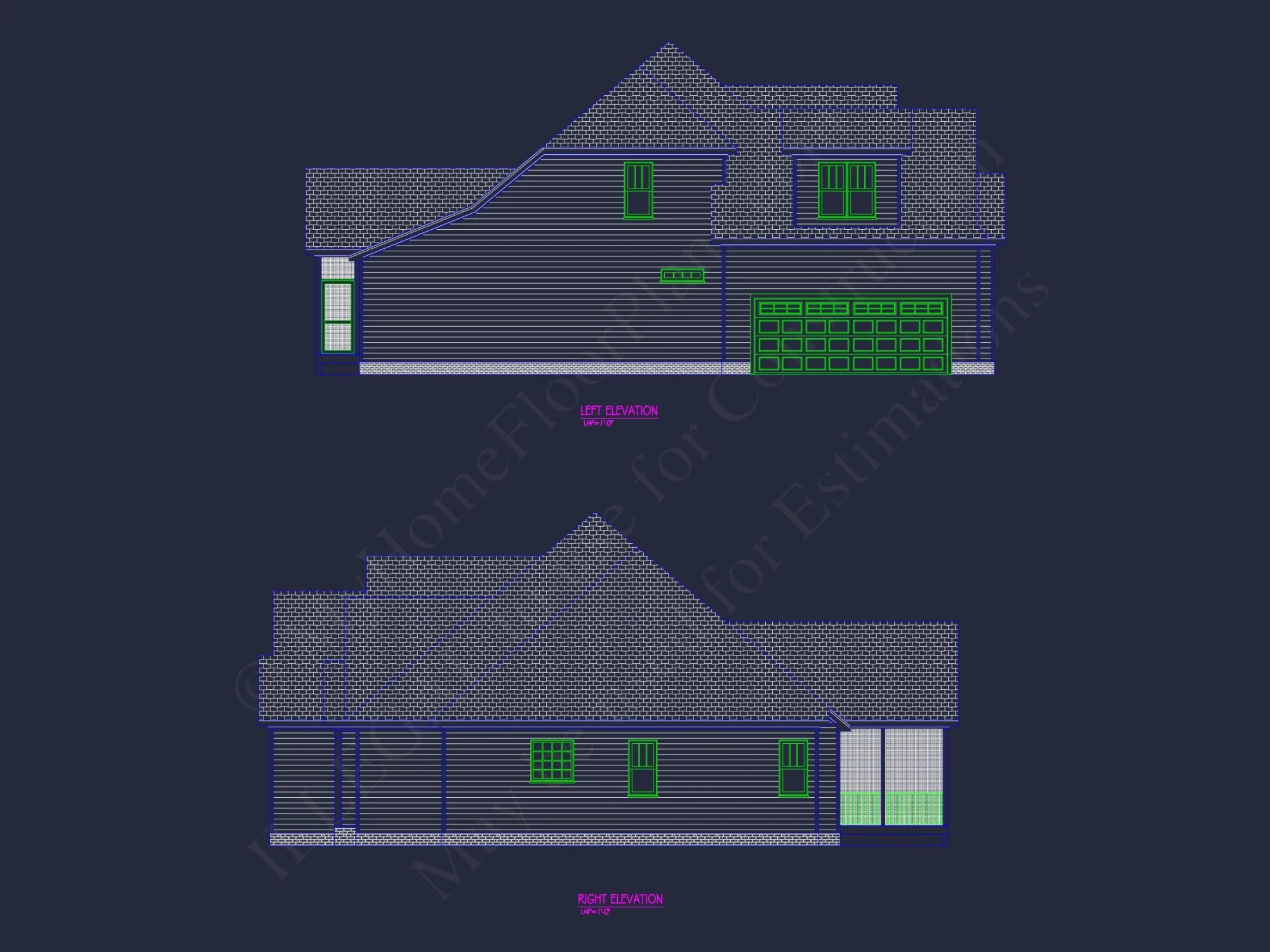 Charming 2-Story Craftsman house Plan with Detailed CAD Designs