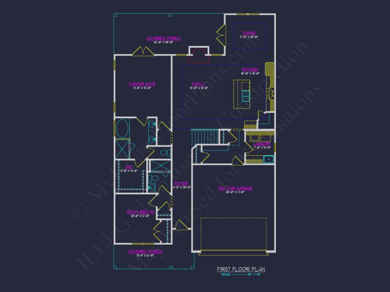 Charming 2-Story Craftsman house Plan with Detailed CAD Designs