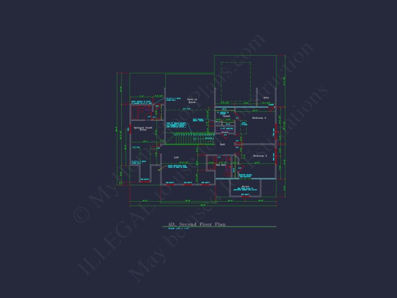 Charming 2-Story house Plan with 4 Bedrooms and CAD Designs