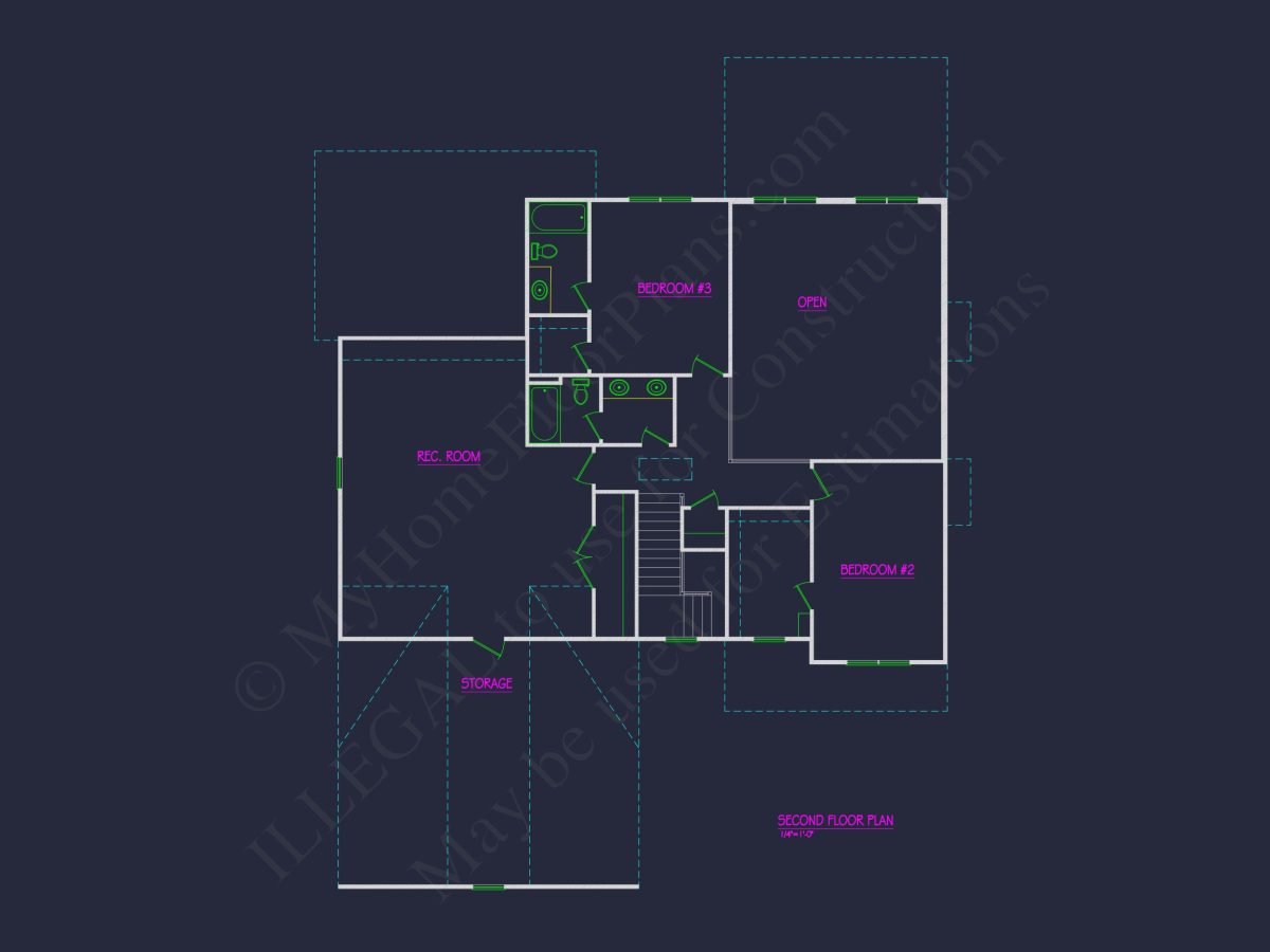 Charming 2-Story house Plan with CAD Architecture Designs