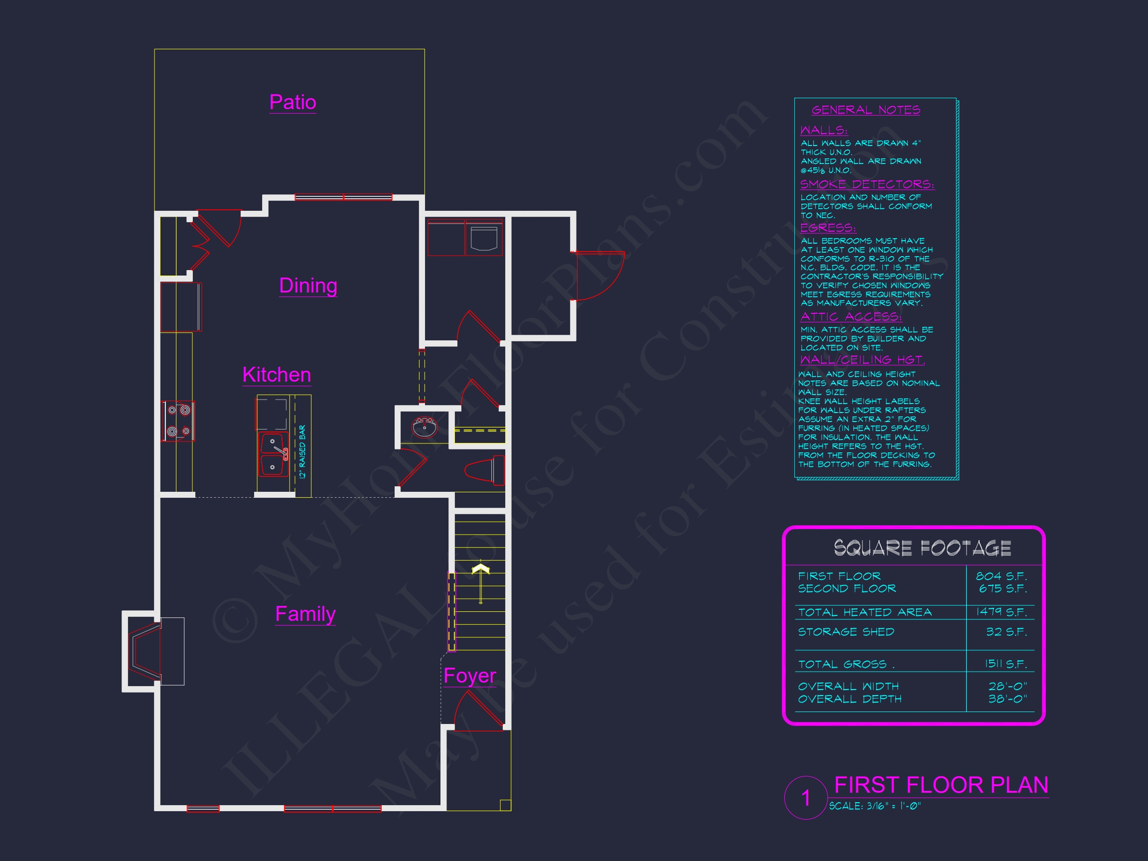 Charming 2-Story Home Plan with CAD Blueprint and Unique Features