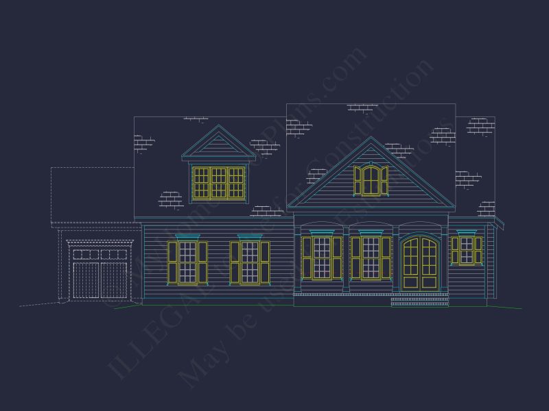 Charming 2-Story house Plan with CAD Designs & Blueprints