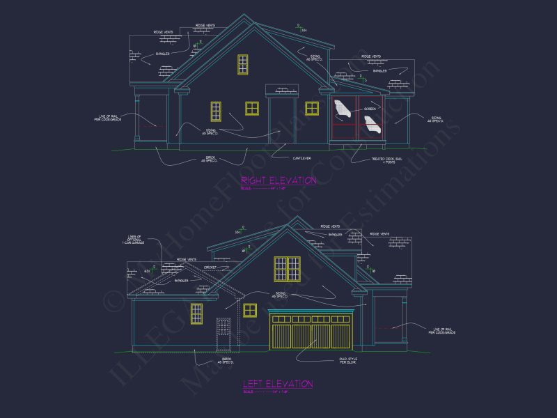 Charming 2-Story house Plan with CAD Designs & Blueprints