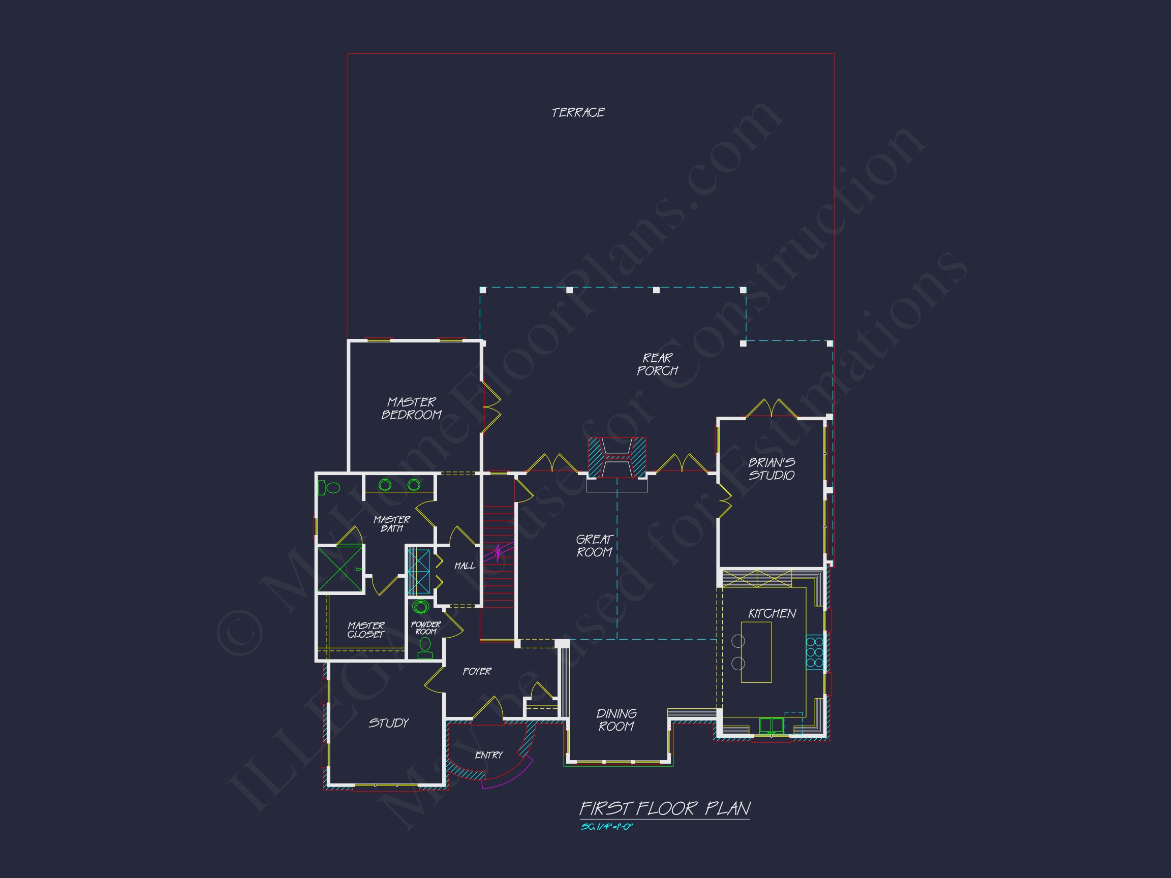 Charming 2-Story Home Plan with Open Floor CAD Designs