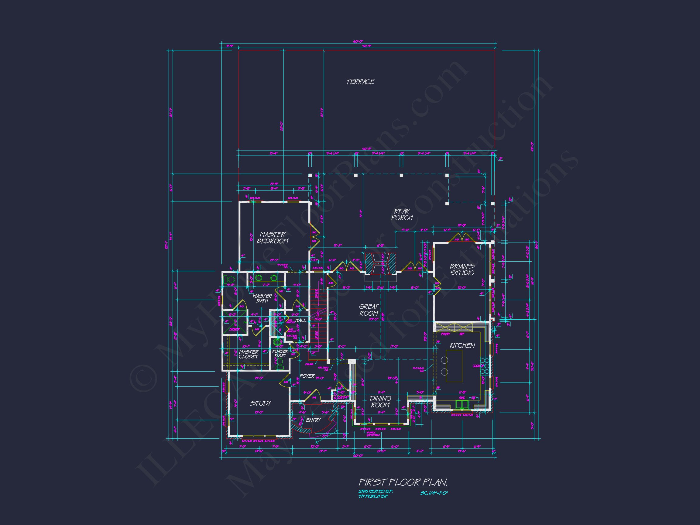Charming 2-Story Home Plan with Open Floor CAD Designs