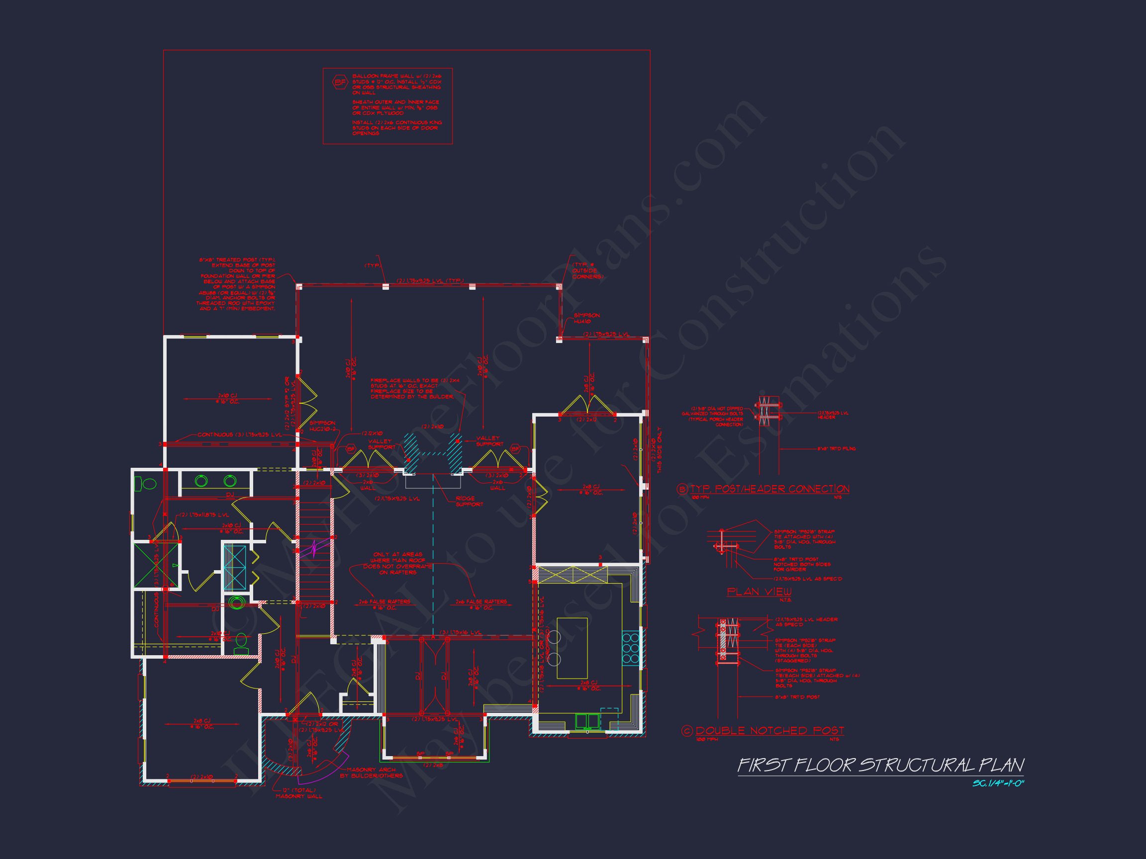 Charming 2-Story Home Plan with Open Floor CAD Designs