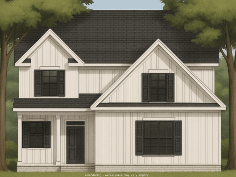Charming 2-Story House Plan with Colonial Farmhouse and Craftsman Style