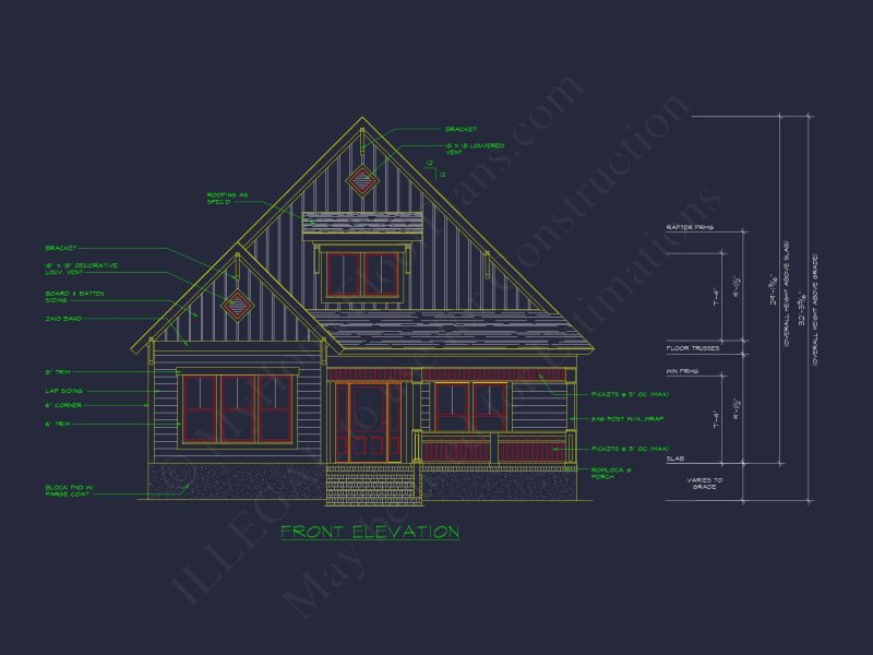 Charming 3-Bed Cottage house Plan & Blueprint Designs