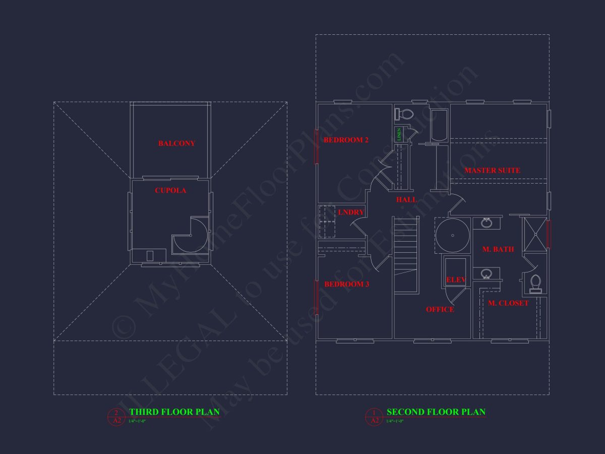 Charming 3-Story house Plan with Coastal Architecture and CAD Design