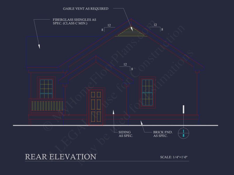 Charming 4-Bedroom Craftsman house Plan with CAD Blueprint