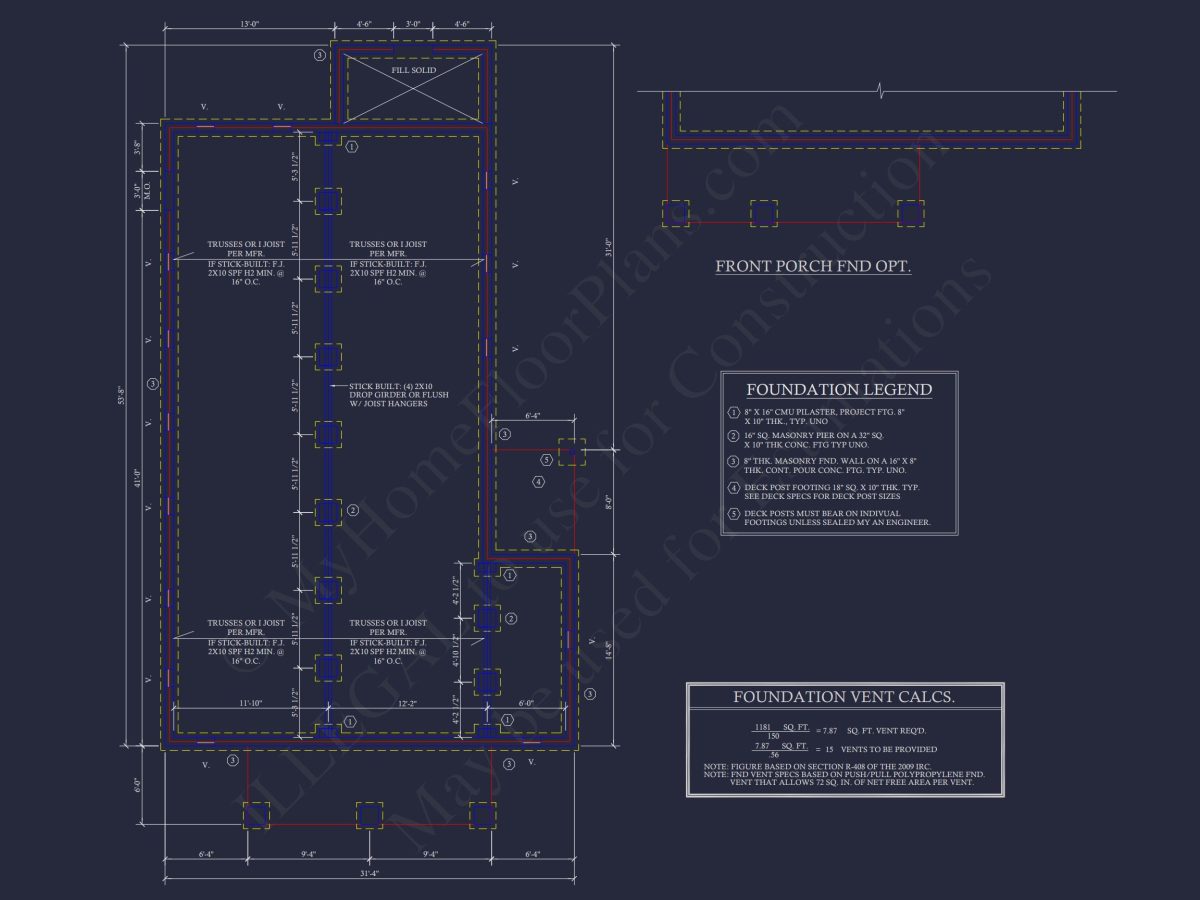 Charming 4-Bedroom Craftsman house Plan with CAD Blueprint