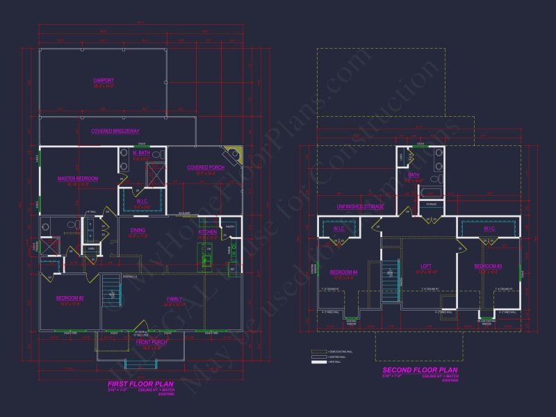 Charming 4-Bedroom house Plan with CAD Floor Designs