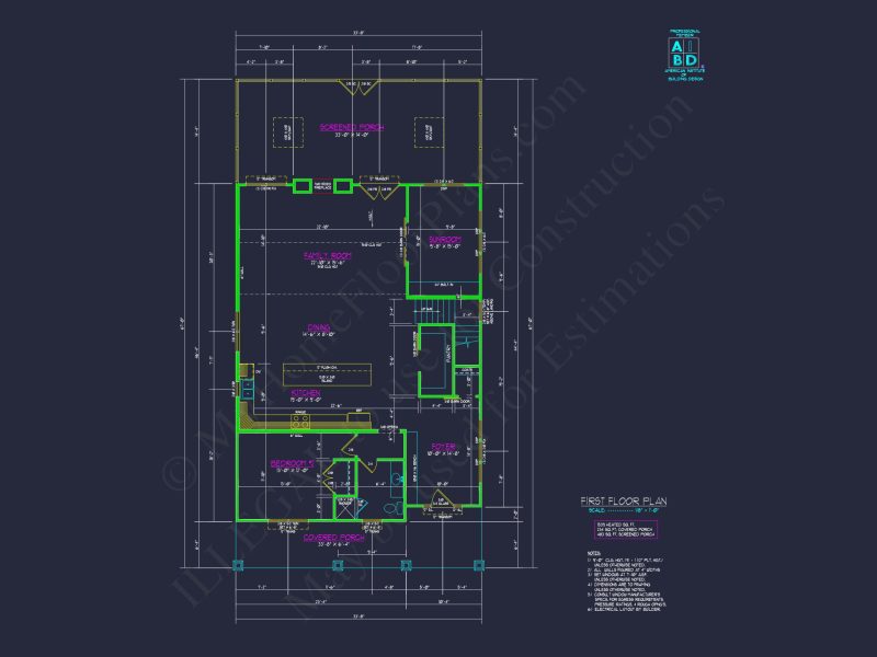 Charming Architectural house Plan with CAD and 2 Floors