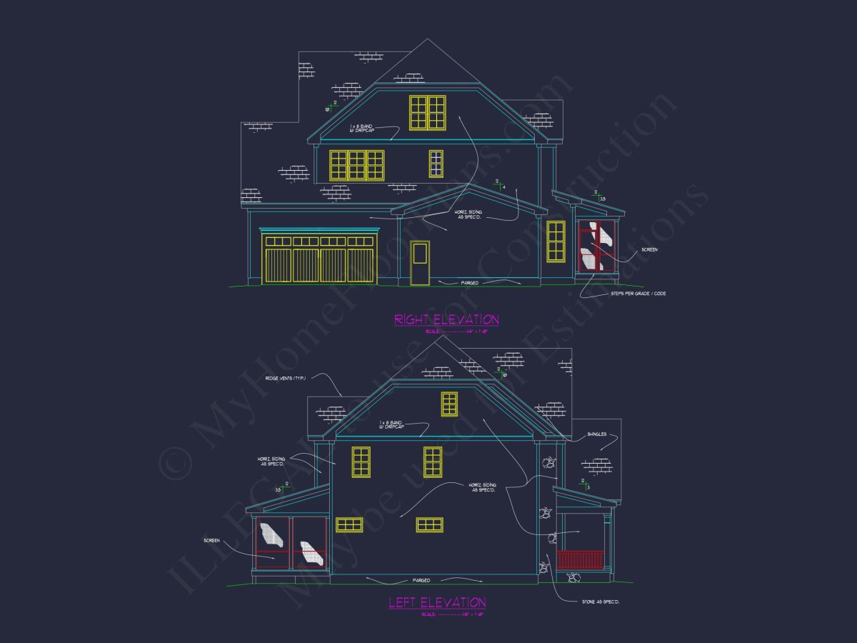 Charming Colonial Farmhouse house Plan with Spacious Floor Designs