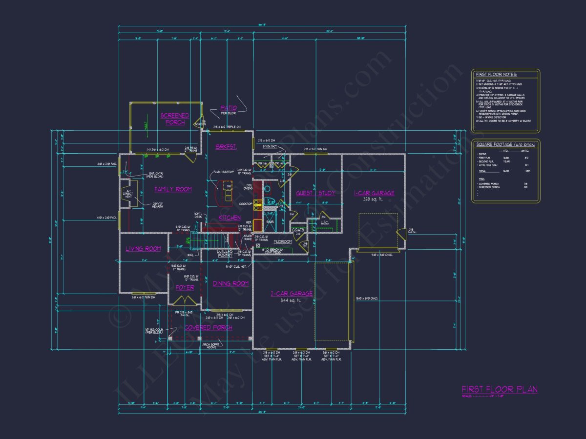 Charming Colonial Farmhouse house Plan with Spacious Floor Designs