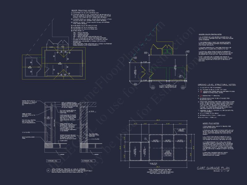 Charming Cottage house Plan with Detailed Architecture