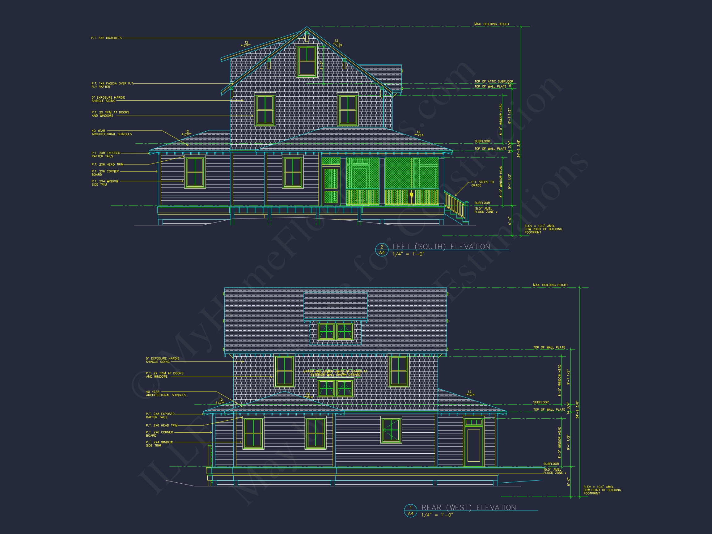 Charming Cottage Home Plan with Detailed Architecture