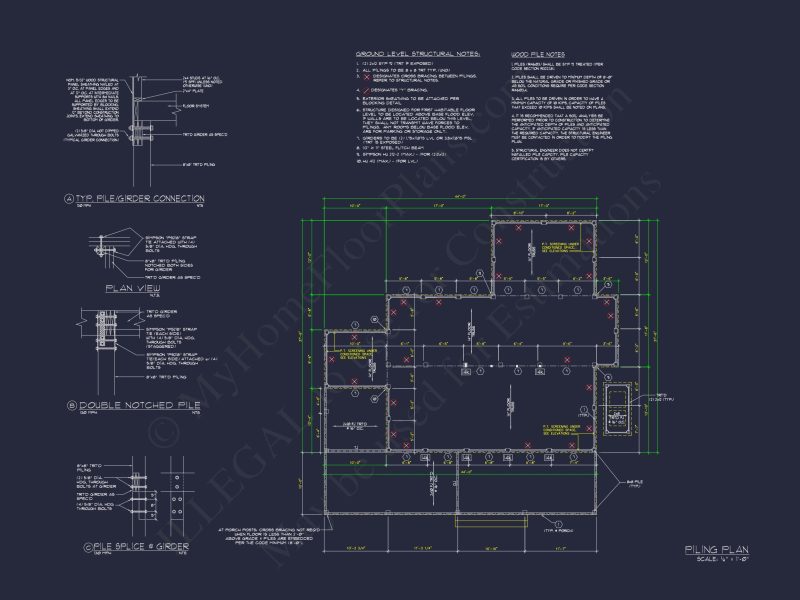 Charming Cottage house Plan with Detailed Architecture