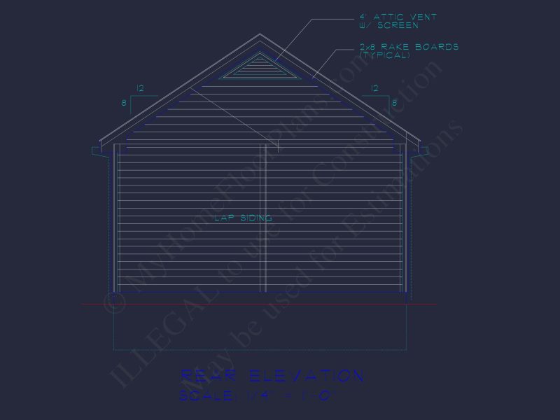 Charming Cottage-Style Floor Plan with CAD Blueprints