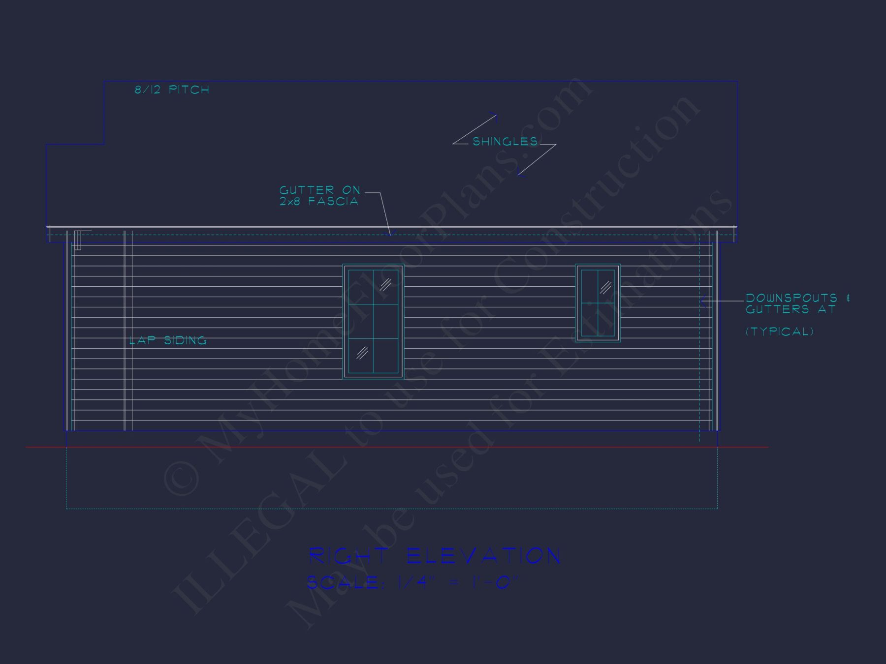 Charming Cottage-Style Floor Plan with CAD Blueprints