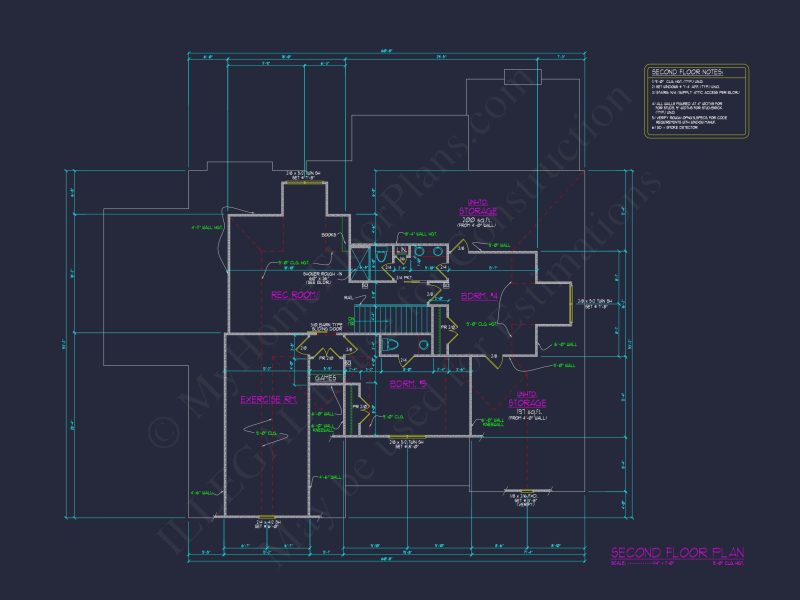 Charming Craftsman house Floor Plan: 5 Beds, 5 Baths, CAD