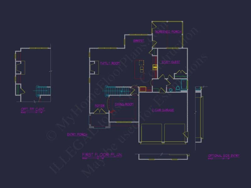 Charming Craftsman house Plan with Blueprint Designs & Features