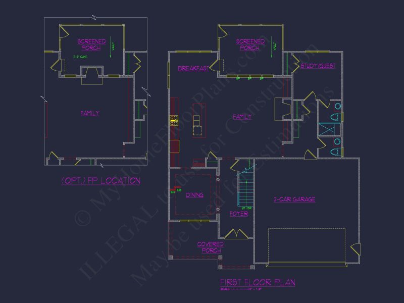 Charming house Blueprints: 2.5 Story Floor Plan Designs in CAD