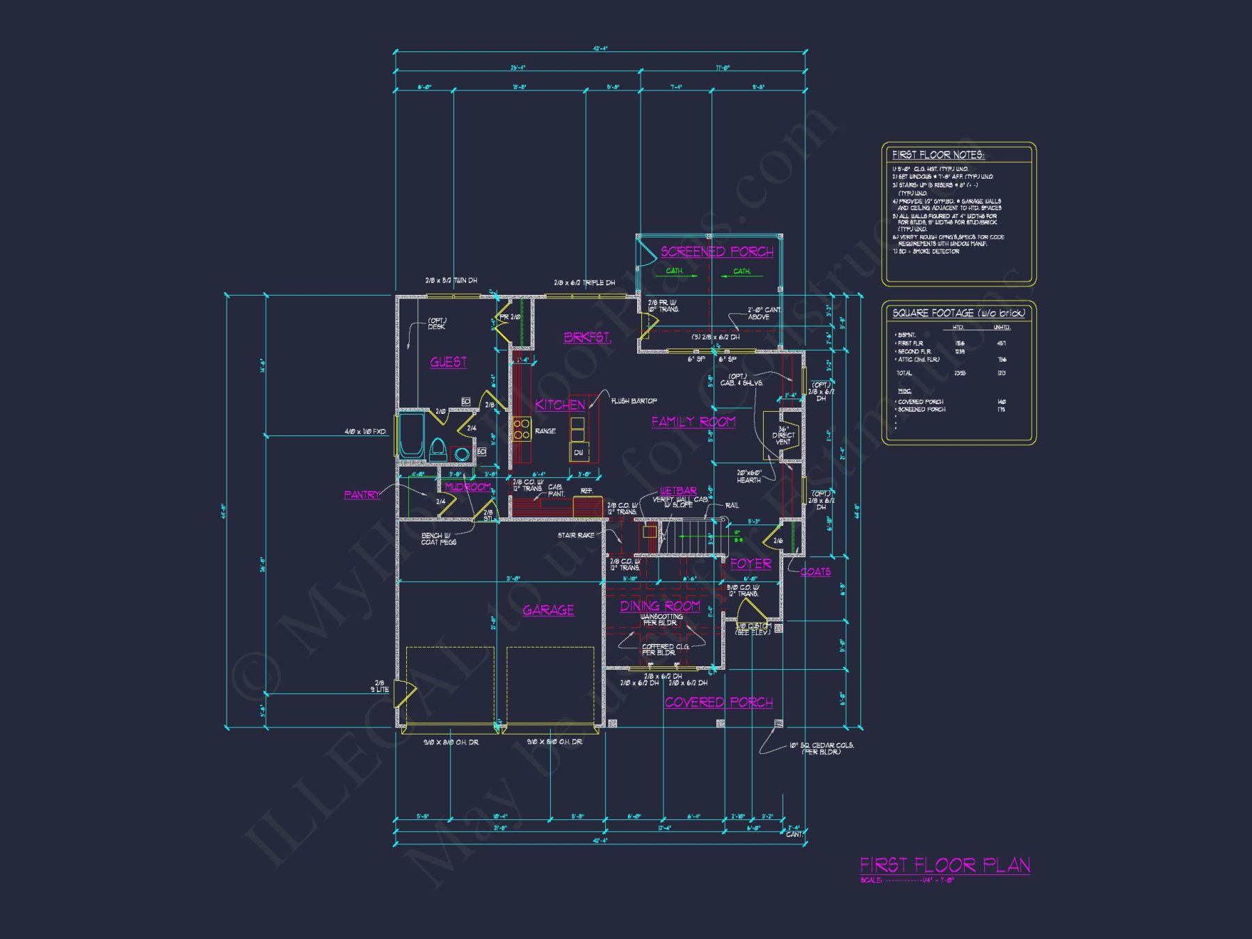 Charming house CAD Blueprint