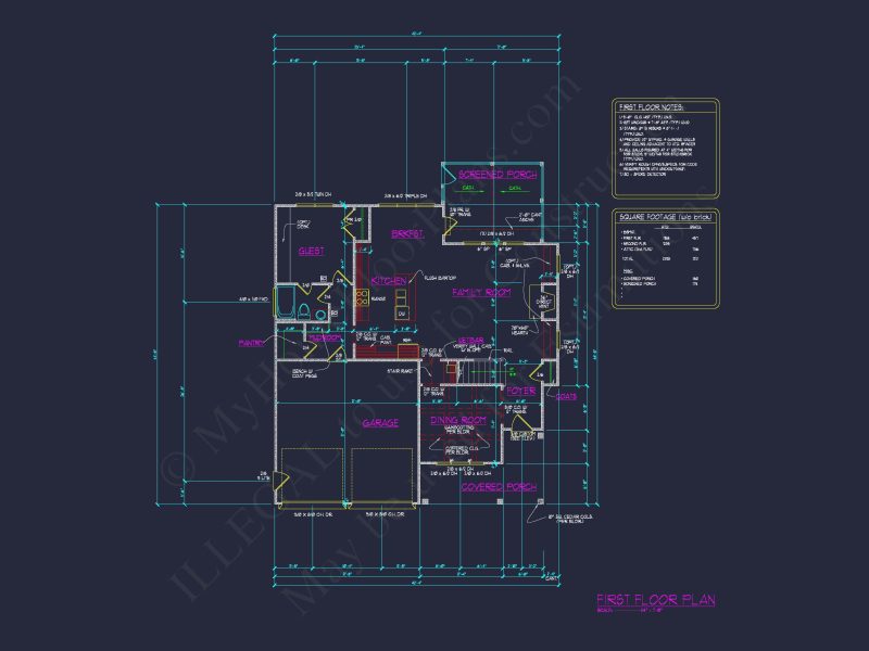 Charming house CAD Blueprint