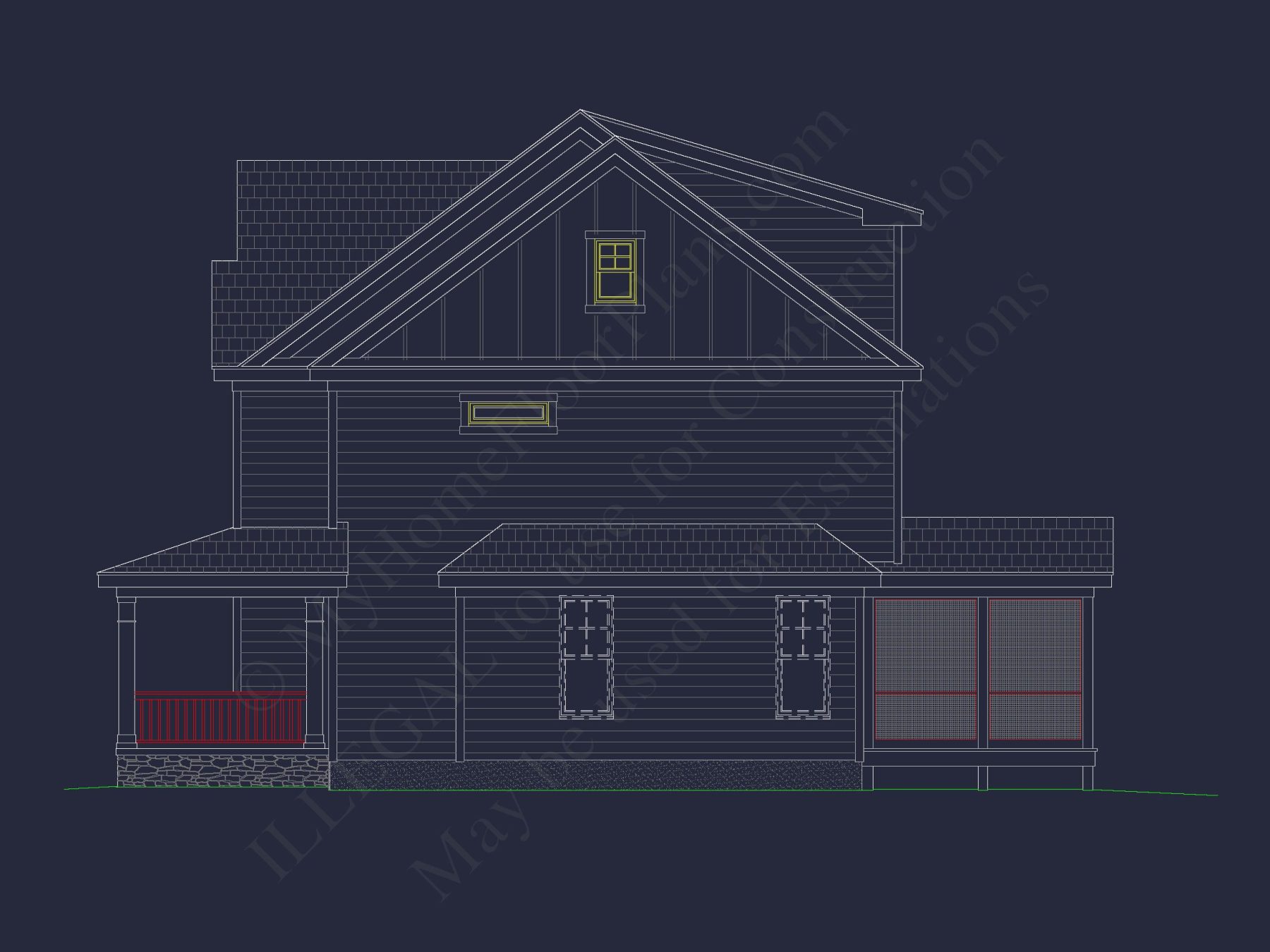 2.5-Floor Craftsman Plan