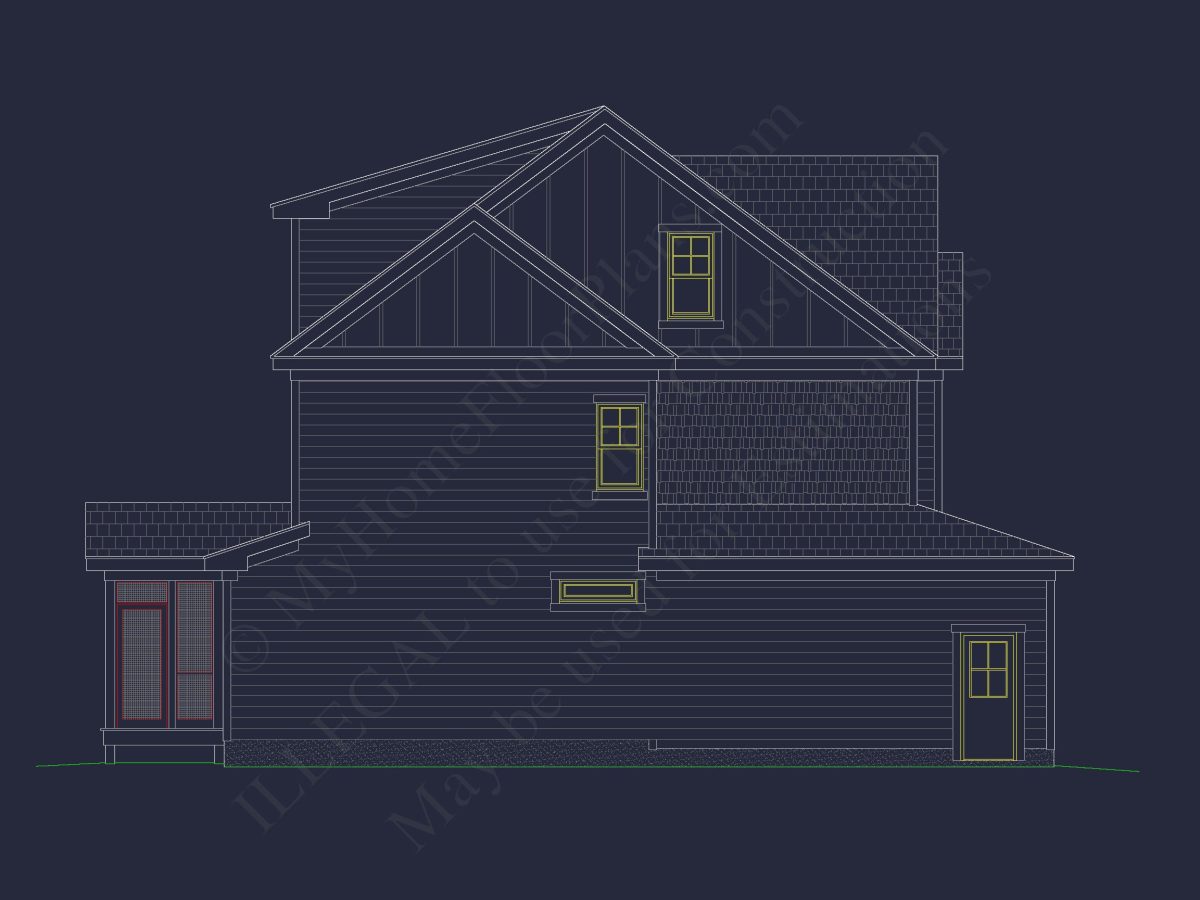 Charming house CAD Blueprint